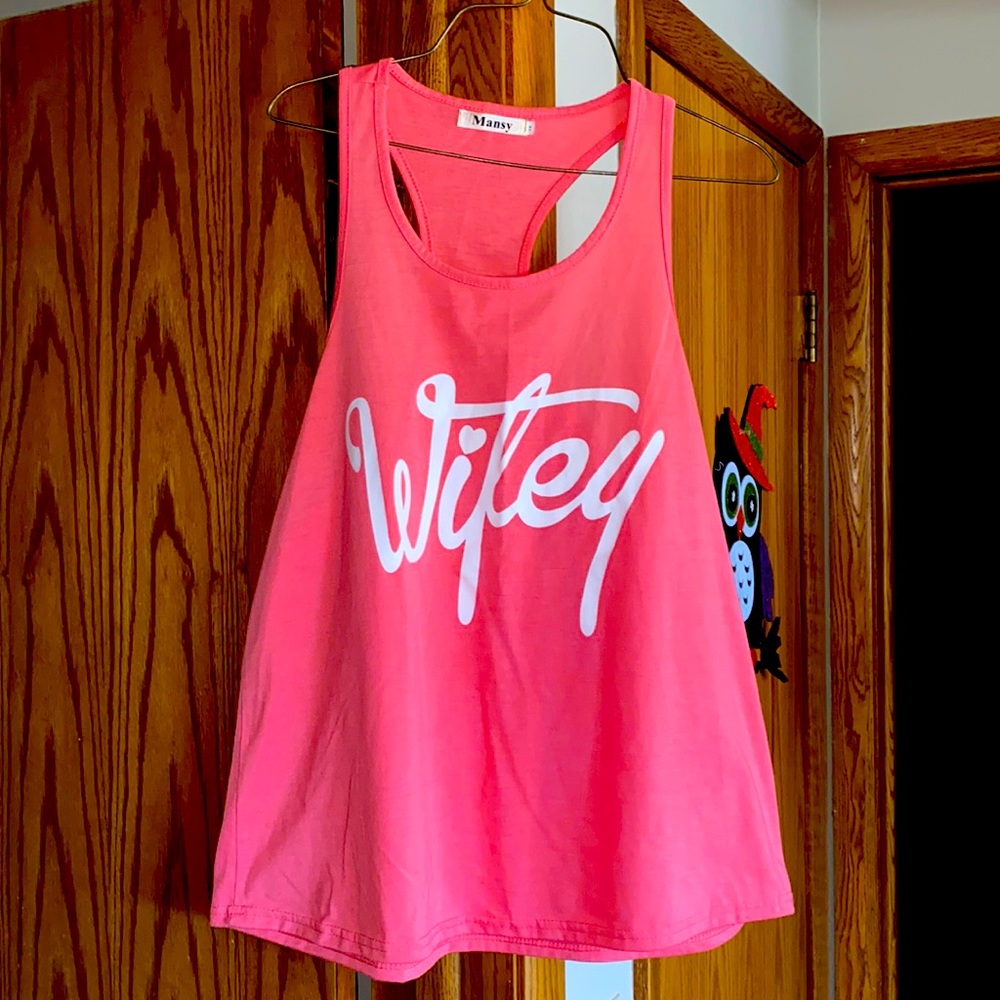 Wifey racerback tank